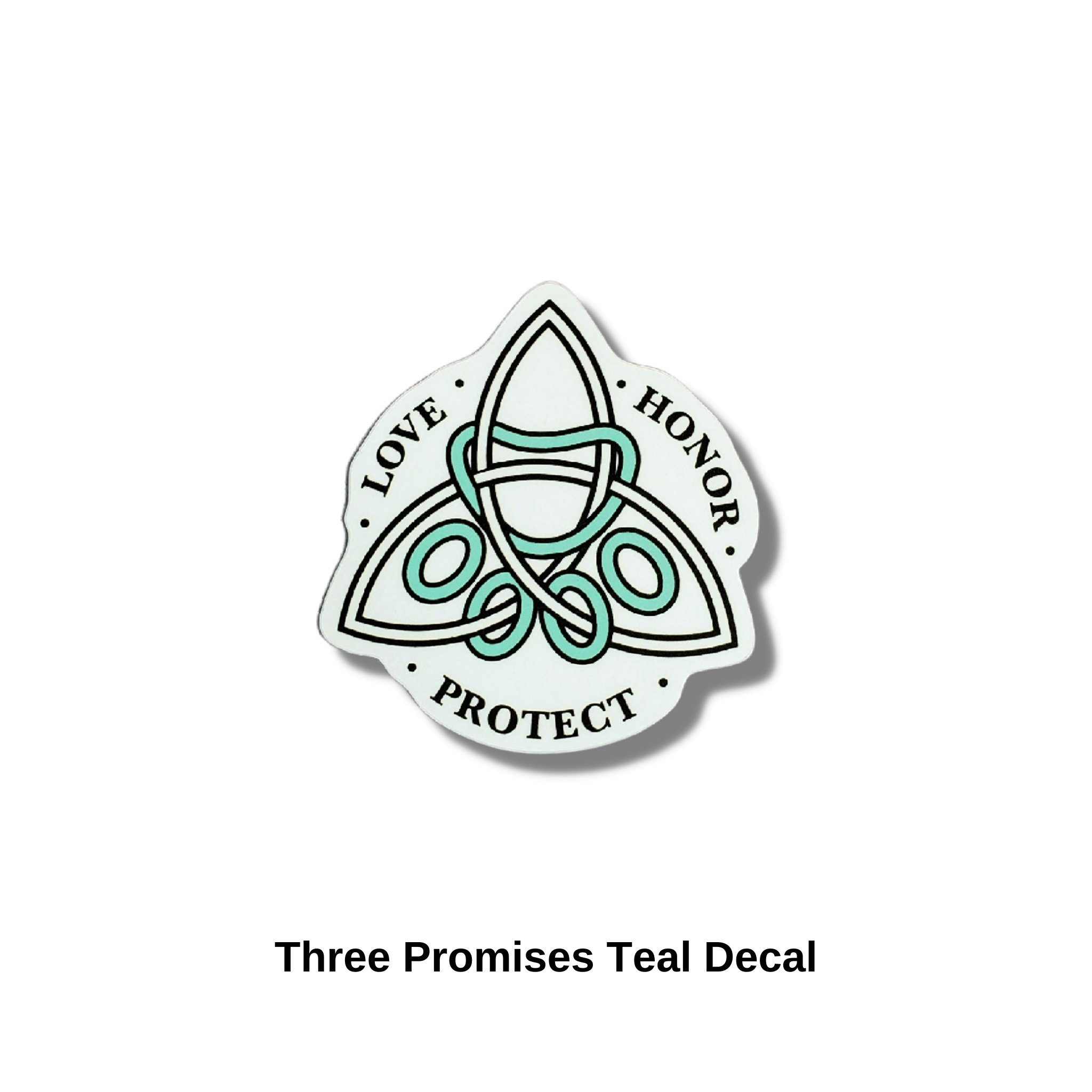 Three Promises Teal Decal