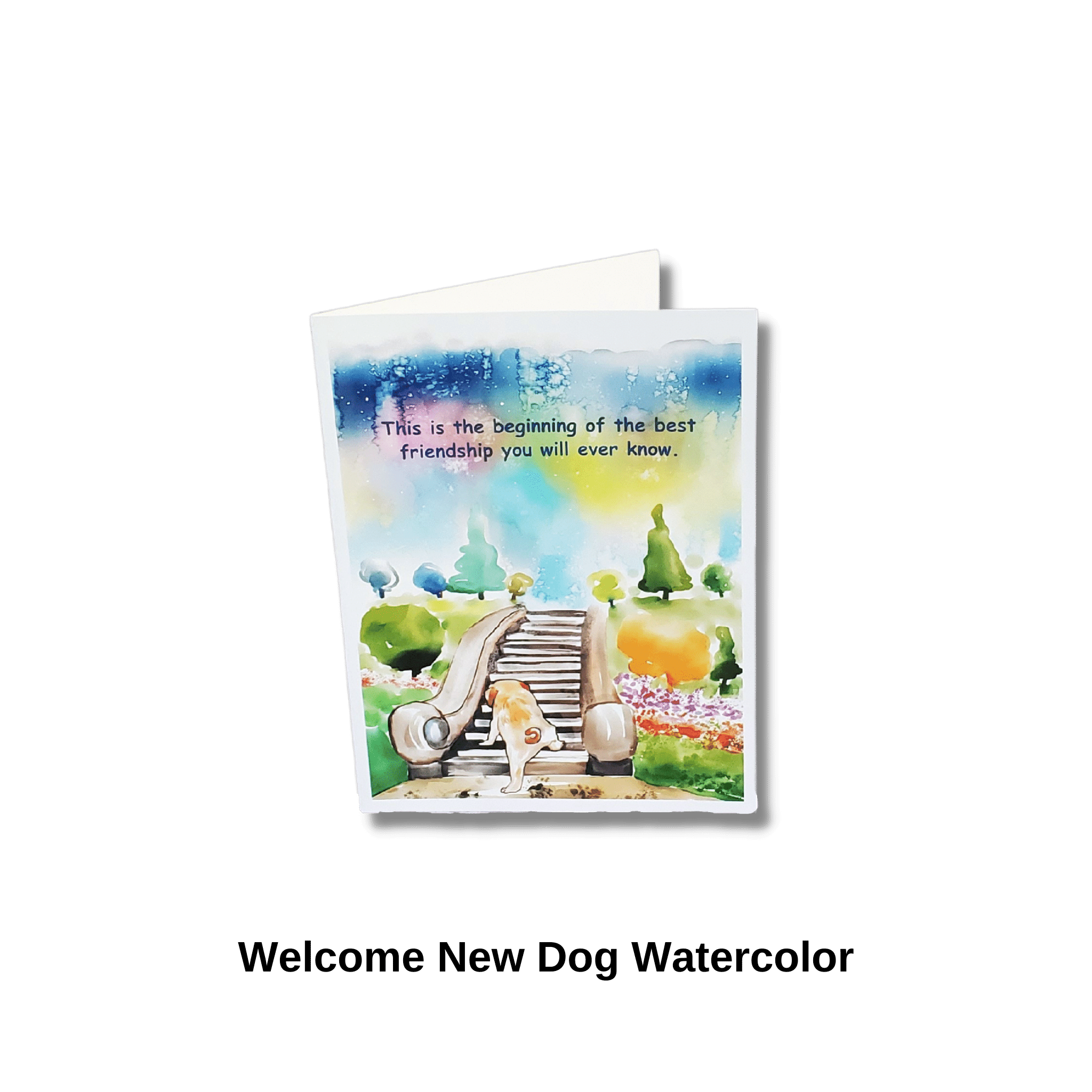 New Dog Welcome Card Pet Greeting Card