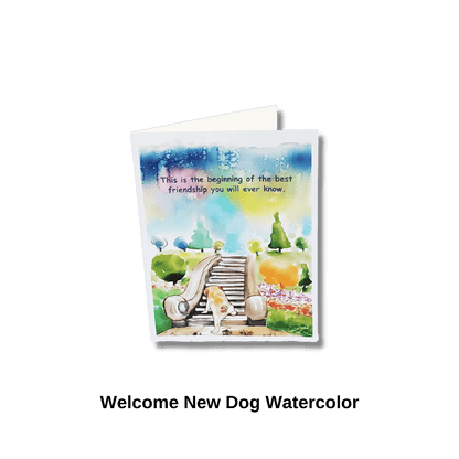 New Dog Welcome Card Pet Greeting Card