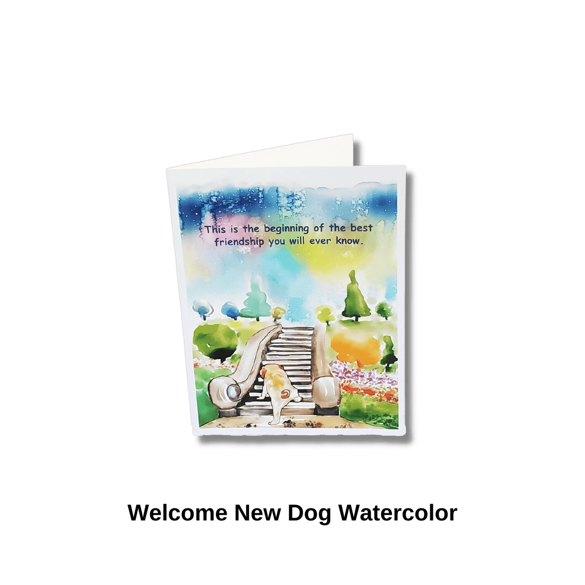 New Dog Welcome Card Pet Greeting Card