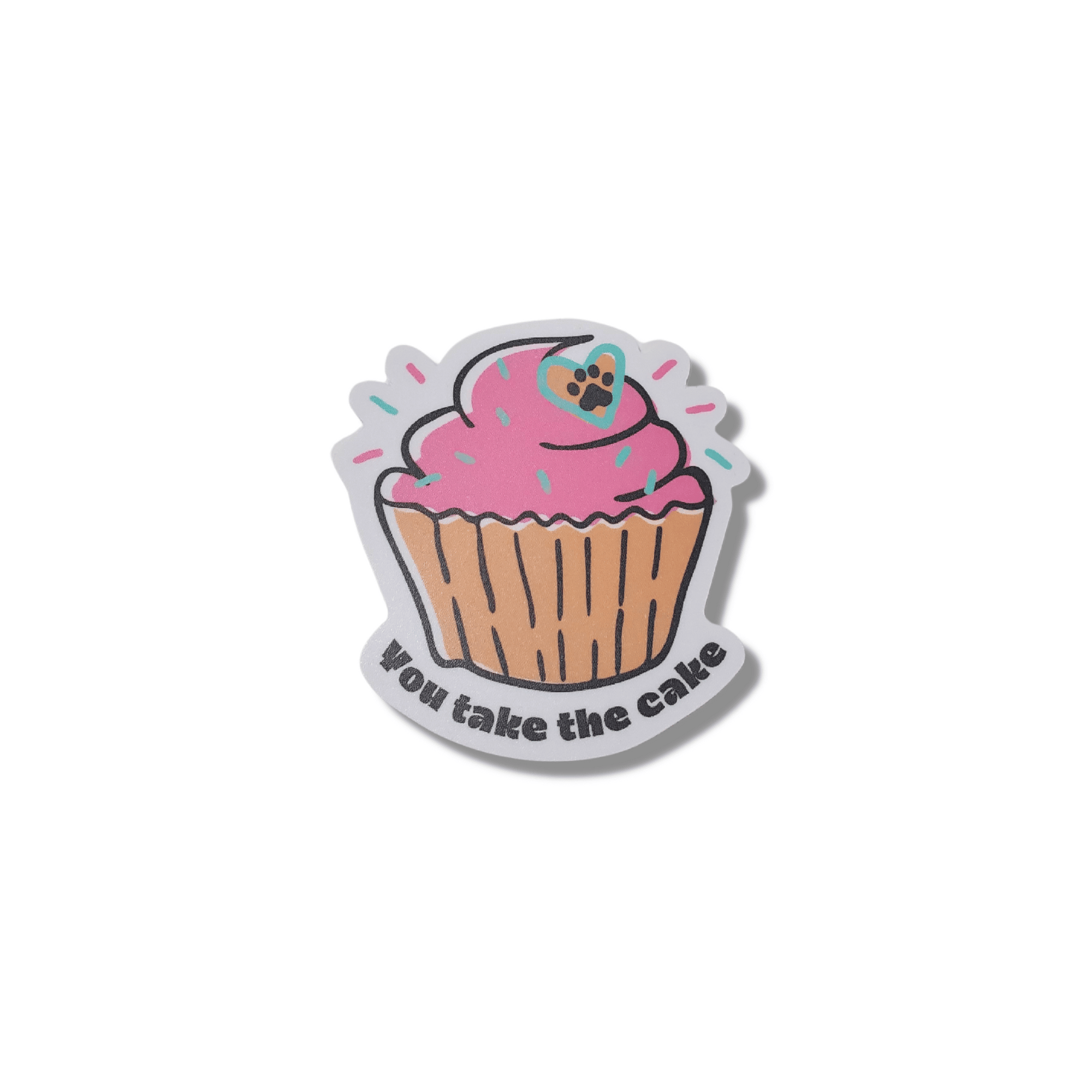 Pet Birthday Cupcake Decal