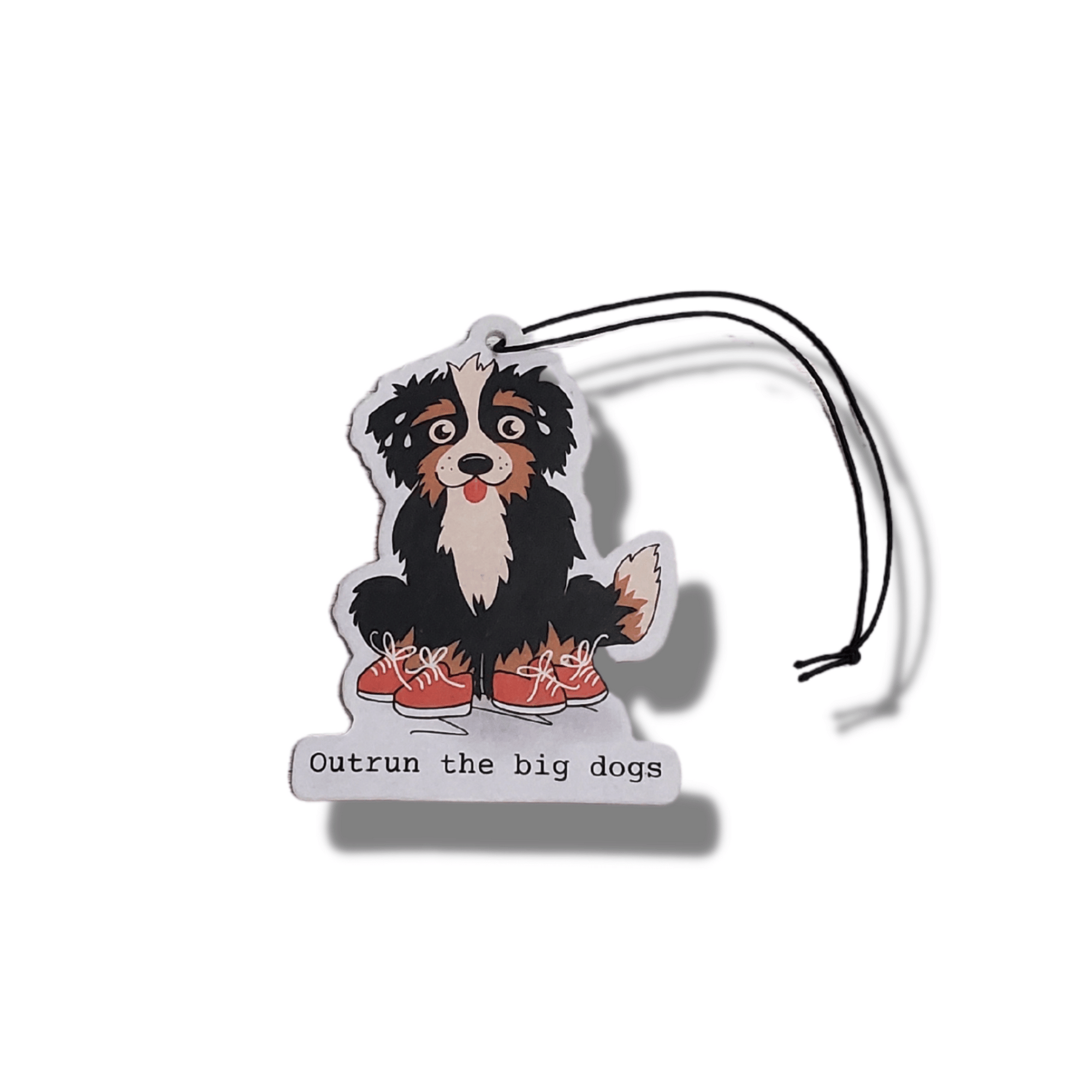 Outrun The Big Dogs Car Air Freshener/Black Freeze Scent